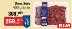 EMİN DANA SOTE 400 G fiyat ve kampanya bilgisi